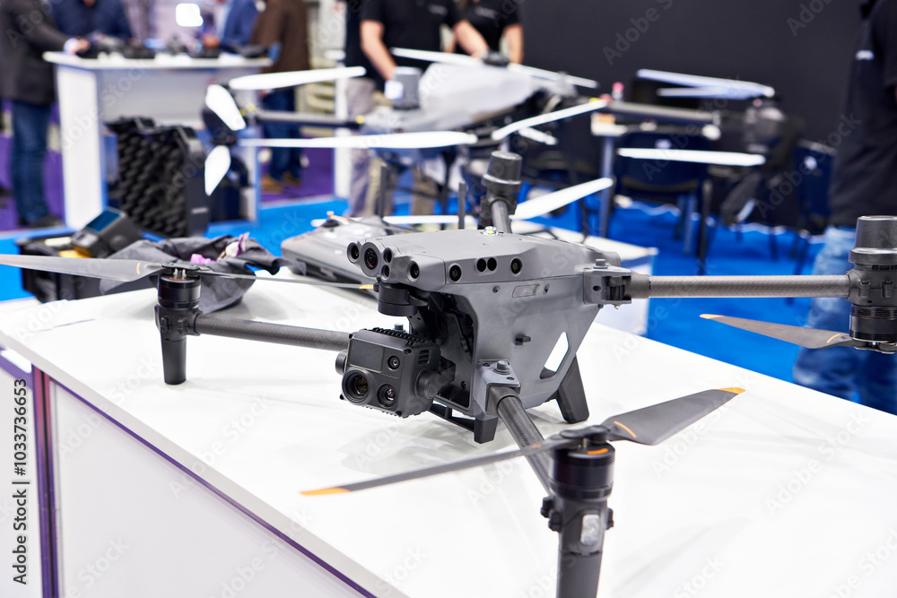 Fototapeta premium Large drone quadcopter