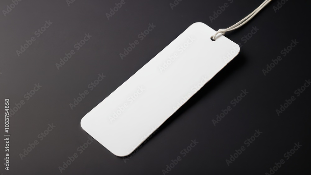 Realistic bookmark mockup featuring a simple, rectangular design. Perfect for showcasing book-related designs or promotional materials in a clean, minimal setting Realistic bookmark mockup featuring a simple, rectangular design. Perfect for showcasing book-related designs or promotional materials in a clean, minimal setting