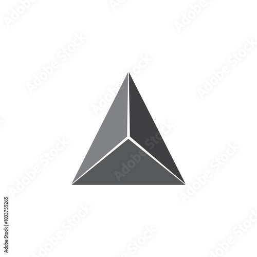 Triangle logo design vector template.