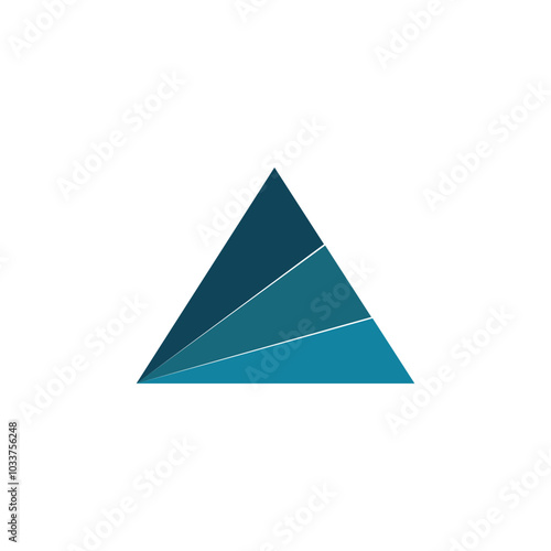 Triangle logo design vector template.