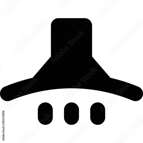 Simple vector icon kitchen hood