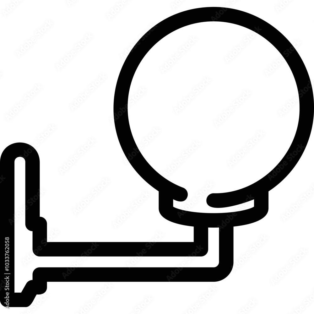 Simple vector icon wall light Simple vector icon wall light