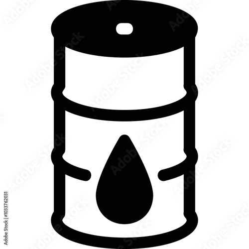 Simple vector icon oil, canister