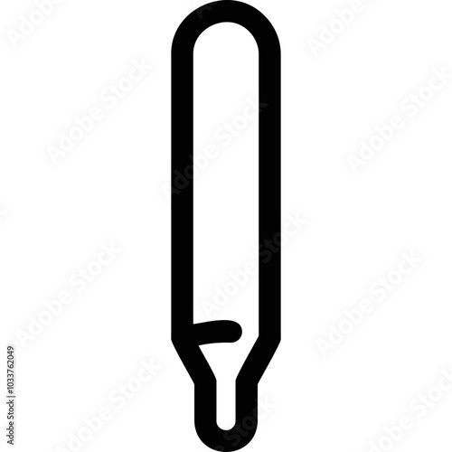 Simple vector icon fluorescent light bulb