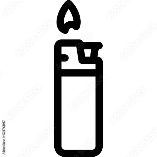 Simple vector icon lighter