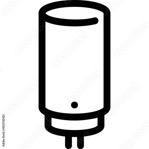 Simple vector icon water heater, boiler