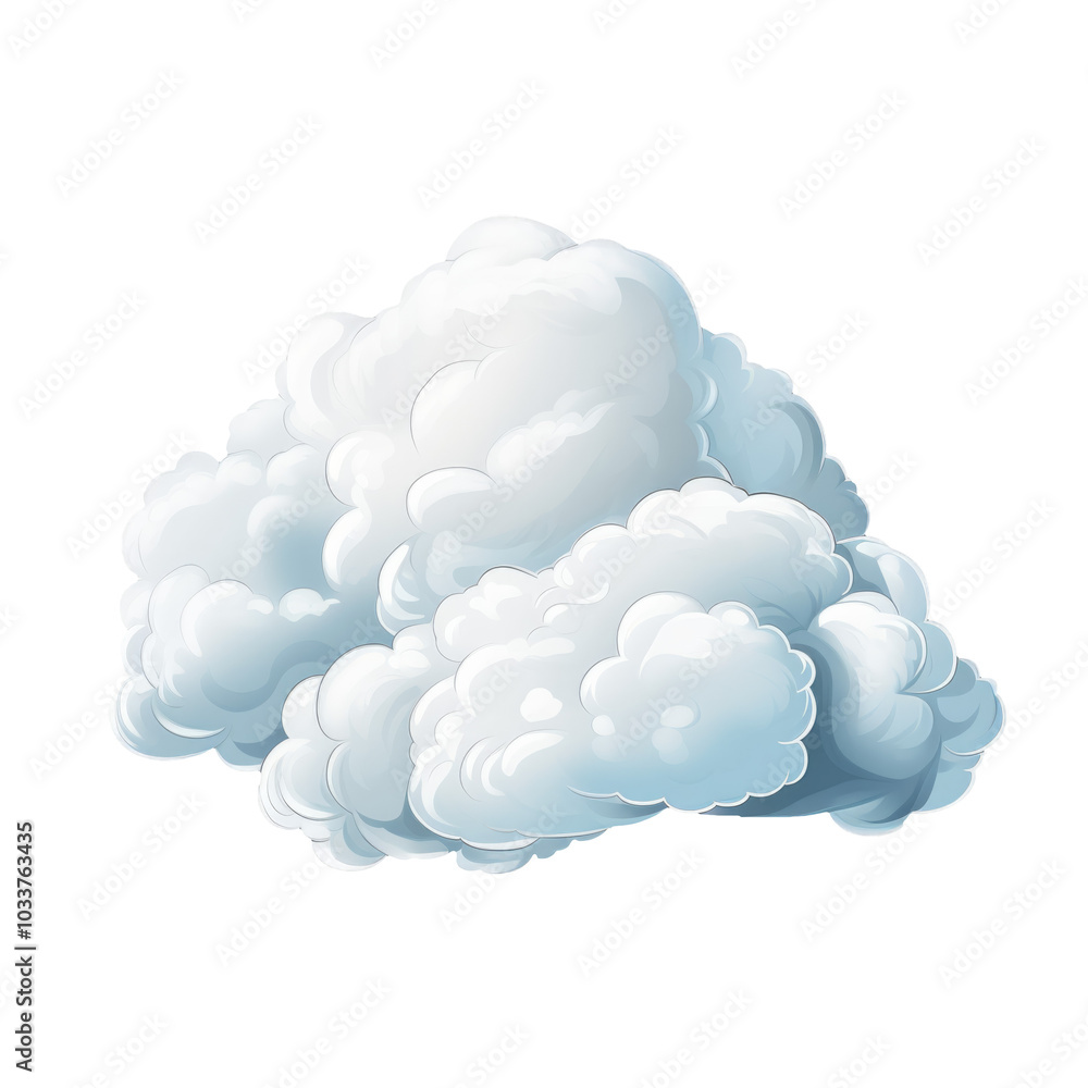 Fluffy white clouds Clipart Illustration Fluffy white clouds Clipart Illustration