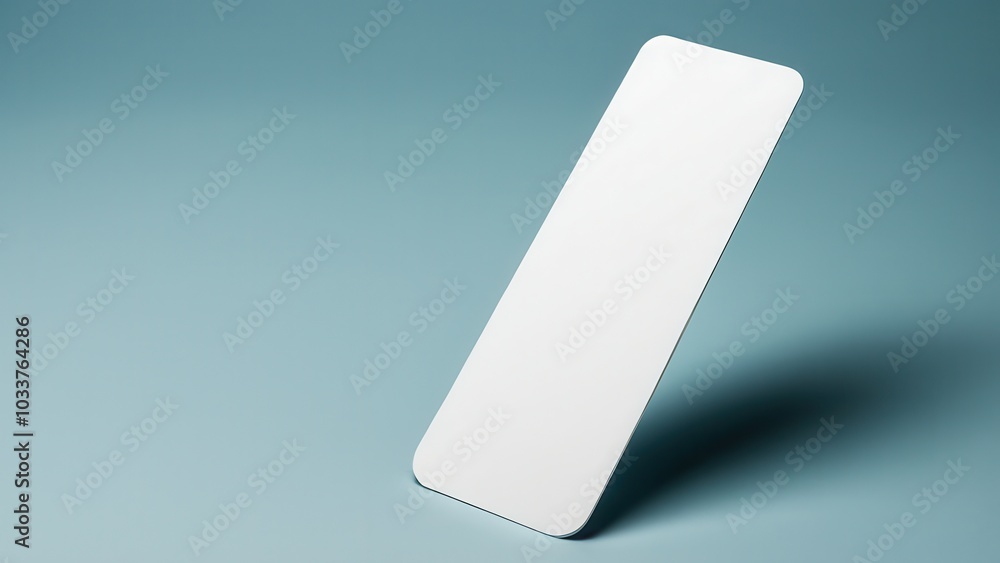 Realistic bookmark mockup featuring a simple, rectangular design. Perfect for showcasing book-related designs or promotional materials in a clean, minimal setting Realistic bookmark mockup featuring a simple, rectangular design. Perfect for showcasing book-related designs or promotional materials in a clean, minimal setting