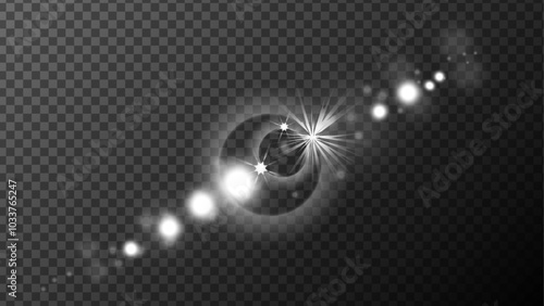 Shine glowing  stars. Vector glowing star light effect. Sparkling  Shine glowing  stars. Vector glowing star light effect. Glitter luxury star on transparent background.