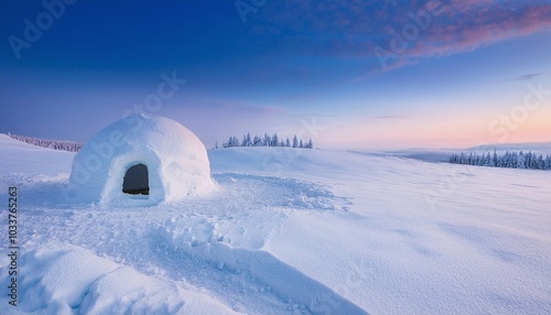 Cozy House in Snowy Landscape