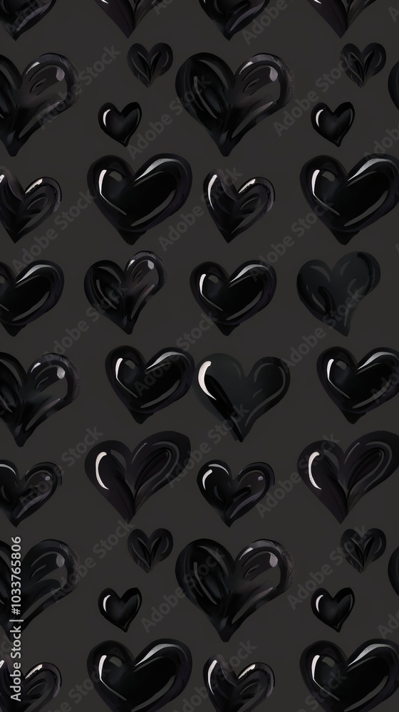 black hearts background. black hearts background.