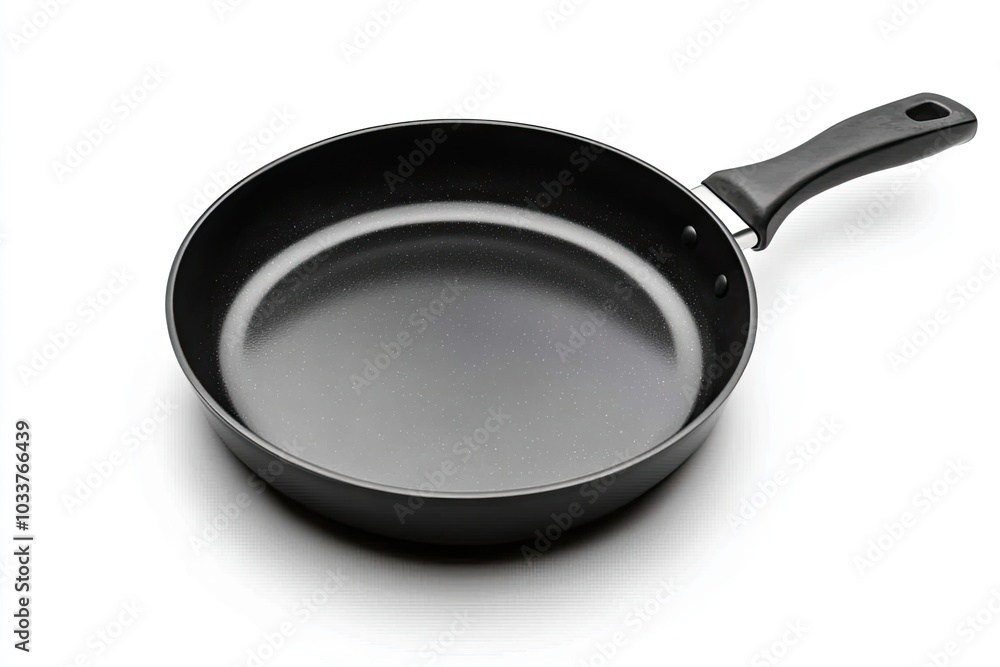 black fry pan, skillet, clipping path, isolated on white background black fry pan, skillet, clipping path, isolated on white background