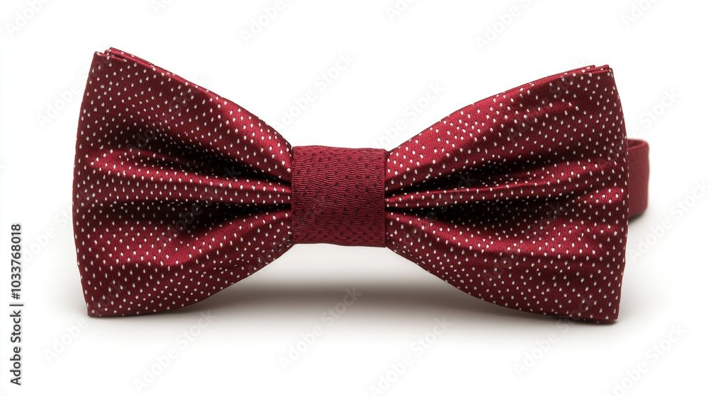 Red Bowtie with White Polka Dots Formal Menswear Accessory Red Bowtie with White Polka Dots Formal Menswear Accessory