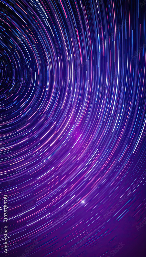 vibrant purple star swirl trails in motion on dark sky night abstract cosmic motion effect vertical format vibrant purple star swirl trails in motion on dark sky night abstract cosmic motion effect vertical format