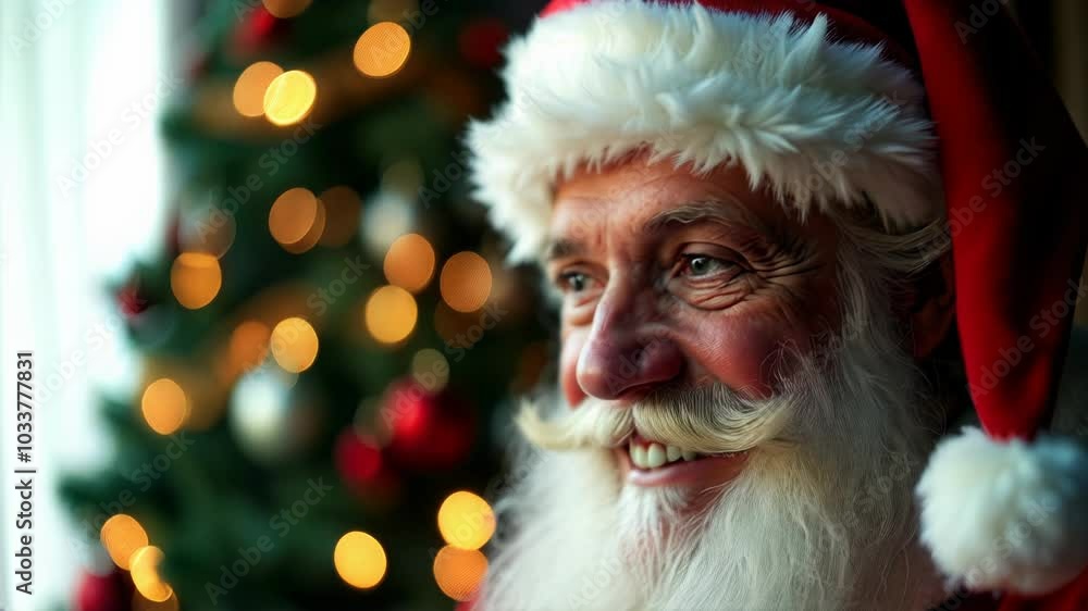 Close-up portrait of Santa Claus. Christmas and New Year concept. Close-up portrait of Santa Claus. Christmas and New Year concept.