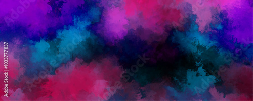 Vintage paper textured aquarelle abstract grunge background with distressed aged texture. Abstract Watercolor colorful grunge background painting. Abstract red grunge texture with flash of light.	
