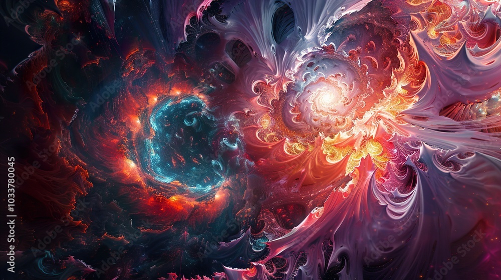 Abstract Cosmic Fractal Art: A Journey Through the Universe Abstract Cosmic Fractal Art: A Journey Through the Universe