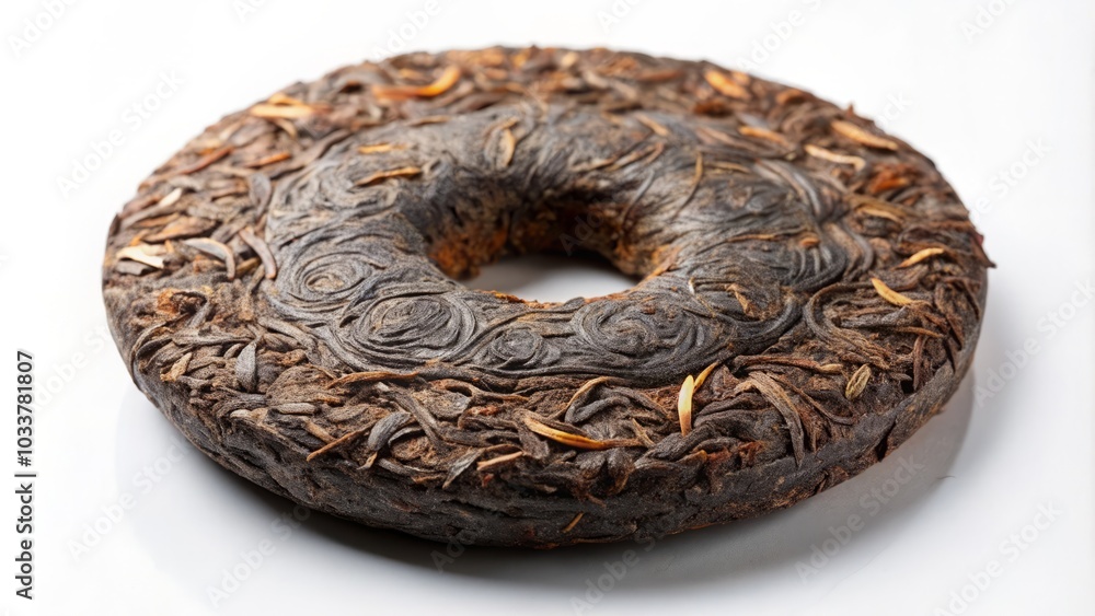 Silhouette Photography of Chinese Puer Tea Disc on White Background ...