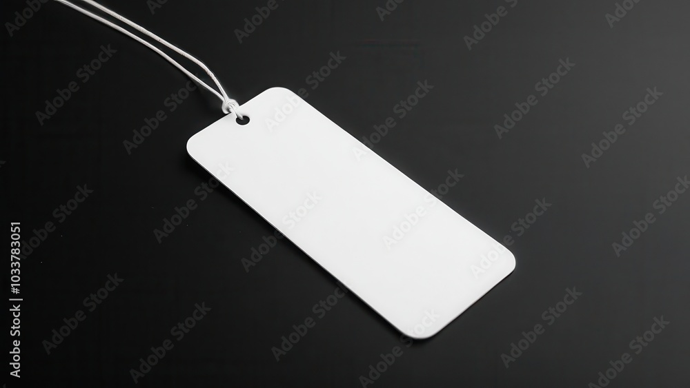 Fototapeta premium High-quality bookmark mockup displaying a clean, vertical layout. Ideal for design presentations, product promotions, or branding purposes with no logos or text