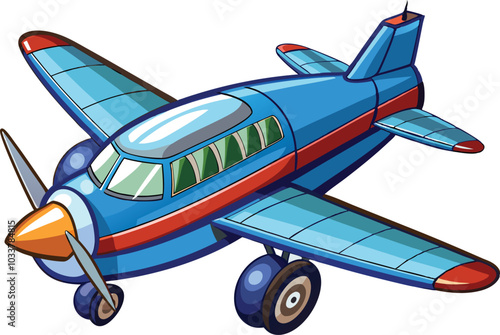 airplane on a white background vector illustration.