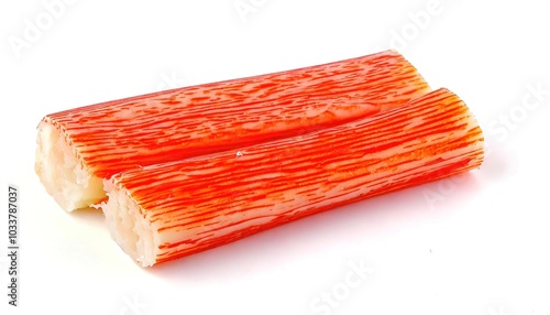 imitation Crab, krab sticks, or seafood meat sticks are a Japanese product made of surimi - pulverized white fish - and starch, then shaped and cured to resemble the leg meat of snow crab legs