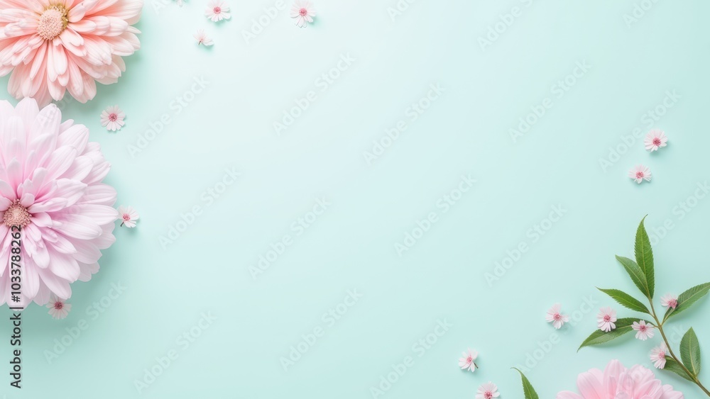 Soft Floral Arrangement on Light Background Soft Floral Arrangement on Light Background