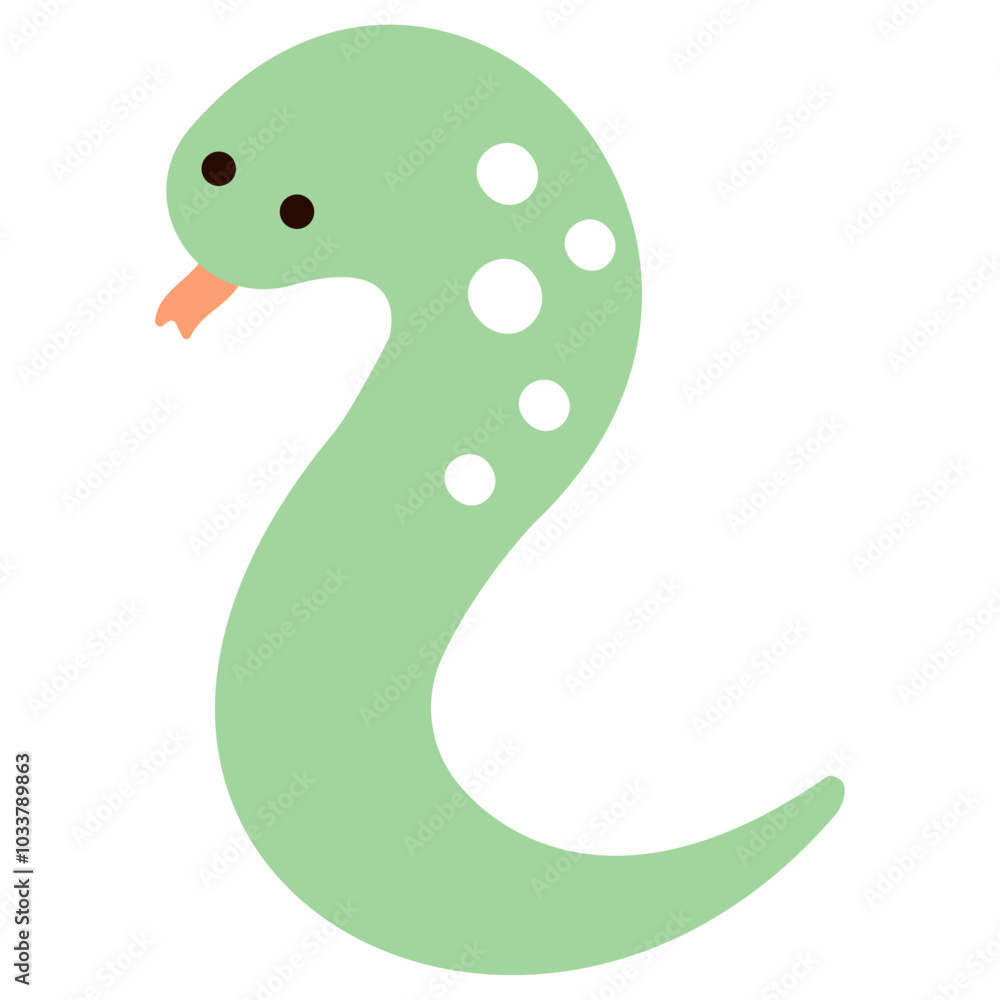 舌を出してるへびのイラスト 舌を出してるへびのイラスト