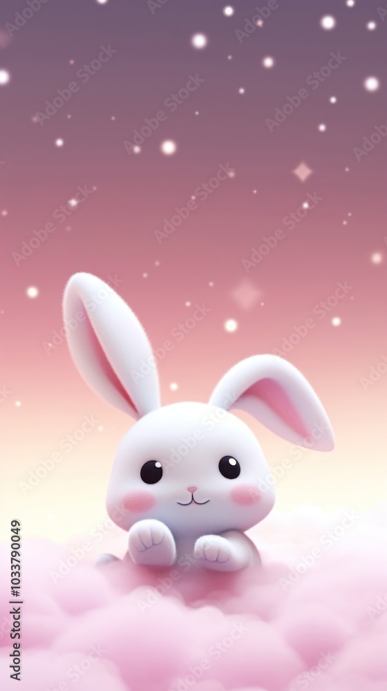 Obraz premium Rabbit animal astronomy outdoors.