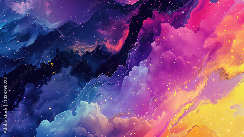 Obraz premium abstract watercolor background with splashes