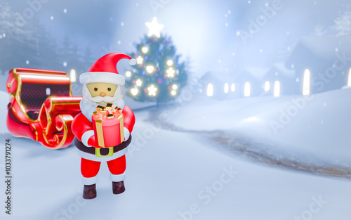 Santa Claus on Christmas Ev...
