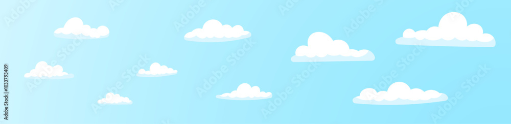 cloud icon background in the blue sky cloud icon background in the blue sky