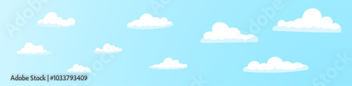 cloud icon background in the blue sky