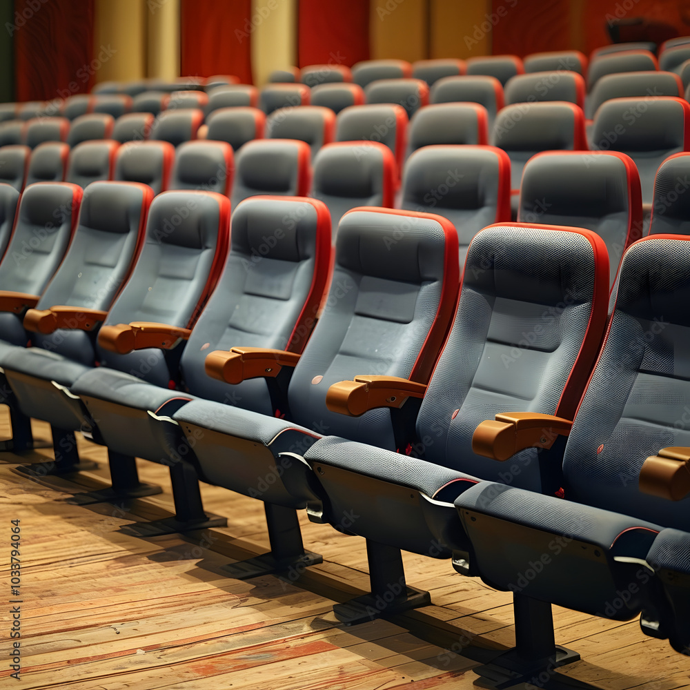 Naklejka premium rows of chairs