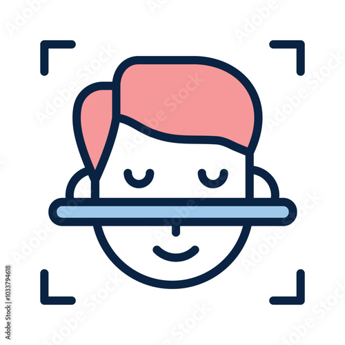 Download this amazing icon of face detection in modern style