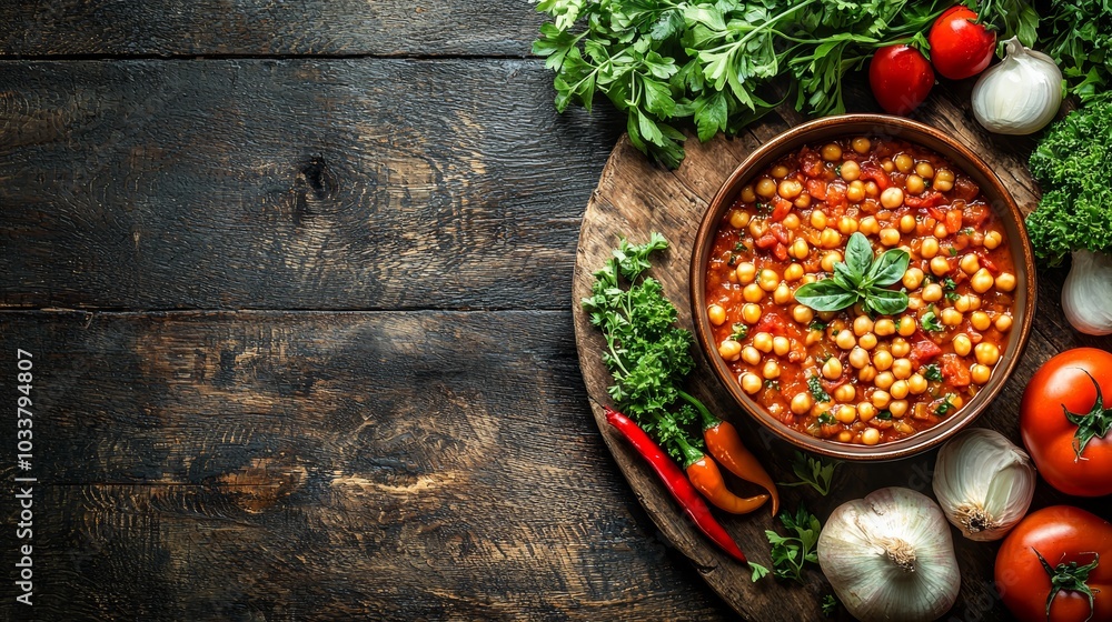 High Protein Vegan Dish with Fresh Ingredients High Protein Vegan Dish with Fresh Ingredients