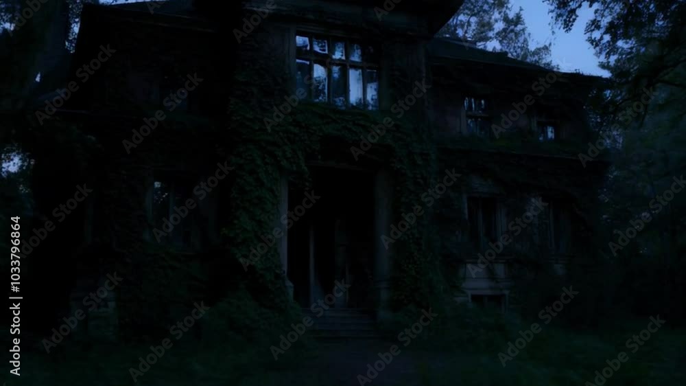 Dark shadows loom over an old, crumbling mansion at the edge of the forest. Faint whispers echo from within as a gust of wind rattles the broken windows and distant footsteps approach the front door. Dark shadows loom over an old, crumbling mansion at the edge of the forest. Faint whispers echo from within as a gust of wind rattles the broken windows and distant footsteps approach the front door.