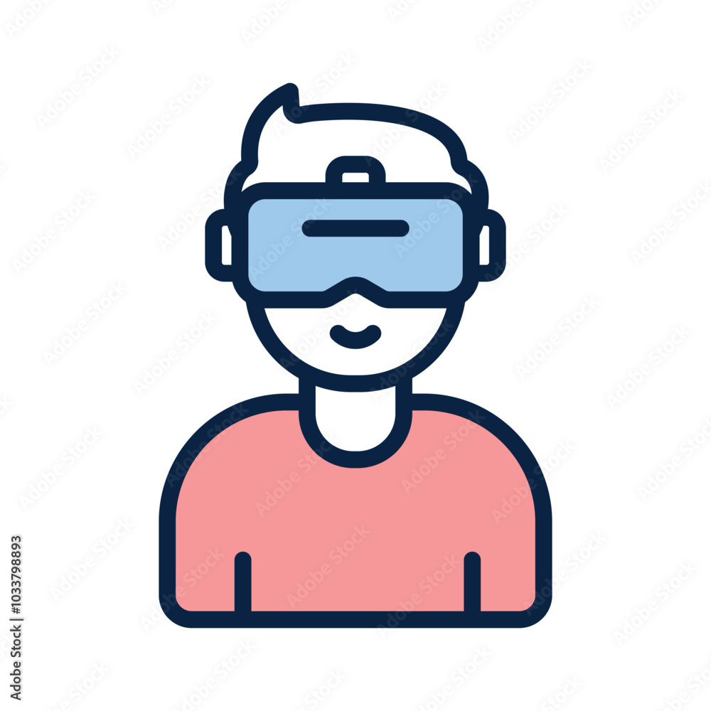 A person wearing a VR headset, representing immersive virtual experiences A person wearing a VR headset, representing immersive virtual experiences
