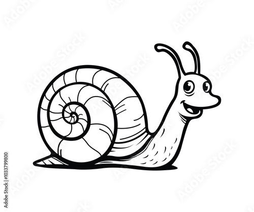 Cartoon Snail Vector