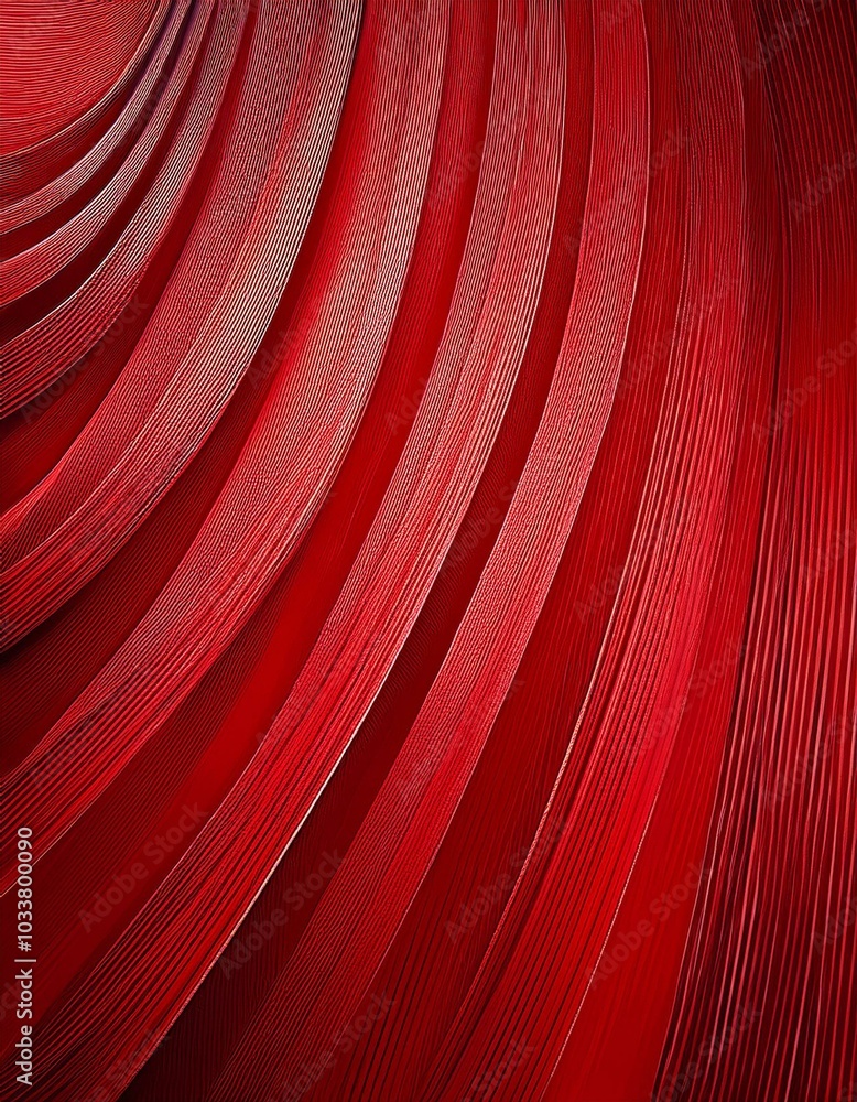 Fototapeta premium An abstract red background adorned with stripes, providing ample space for text