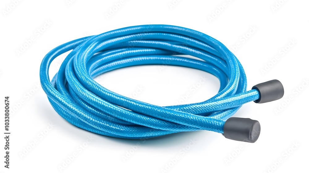 skipping or jump rope isolated on white background. skipping or jump rope isolated on white background.