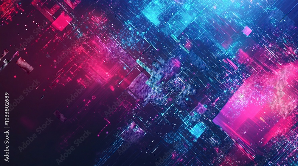 Abstract Digital Background with Vibrant Colors and Patterns Abstract Digital Background with Vibrant Colors and Patterns