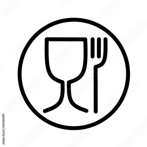 food safe sign vector on white background