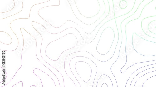 White topography motion background design