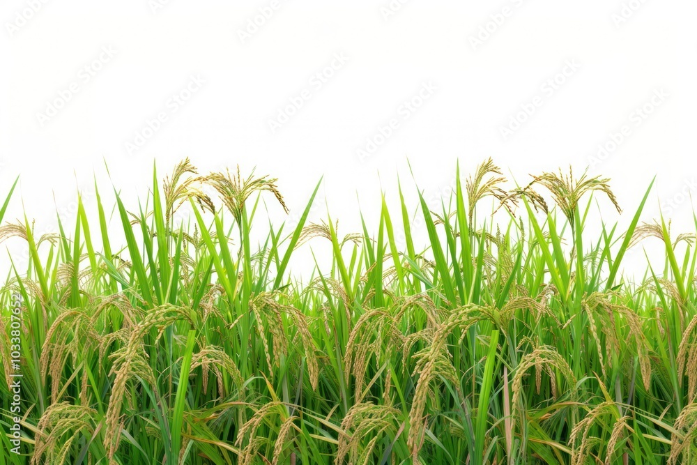 Obraz premium Rice terrace nature agriculture backgrounds.