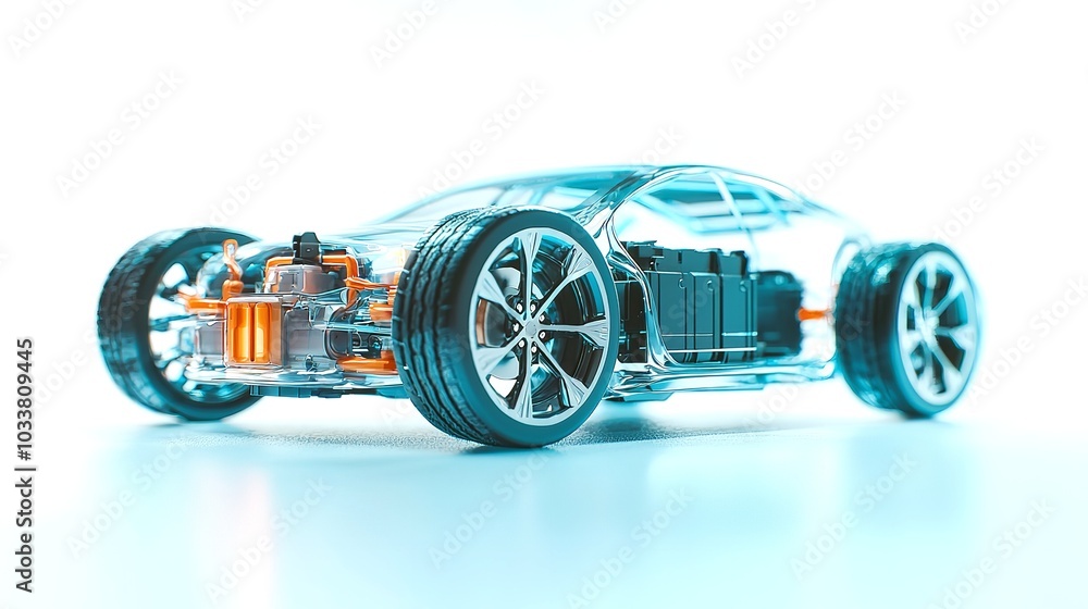 Futuristic Car Service Robot Performing Automated Repairs in High-Tech Facility Futuristic Car Service Robot Performing Automated Repairs in High-Tech Facility
