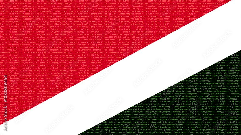 Binary code on flag of Sealand Principality of. Program source code or Hacker concept on Sealand flag. Sealand digital technology security, hacking or programming Binary code on flag of Sealand Principality of. Program source code or Hacker concept on Sealand flag. Sealand digital technology security, hacking or programming