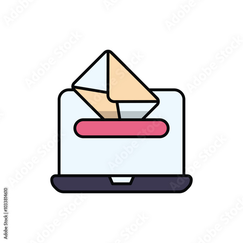 Incoming Email vector icon