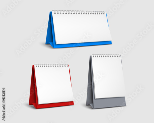 Blank Table Spiral Calendars Set