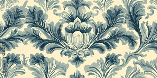  Vintage floral texture art background 