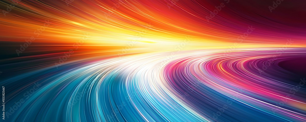 Fototapeta premium Vibrant Abstract Gradient Background with Grainy Texture